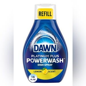 🌊3/$15~Dawn Powerwash Platinum Dish Spray Soap Refill Lemon Scent